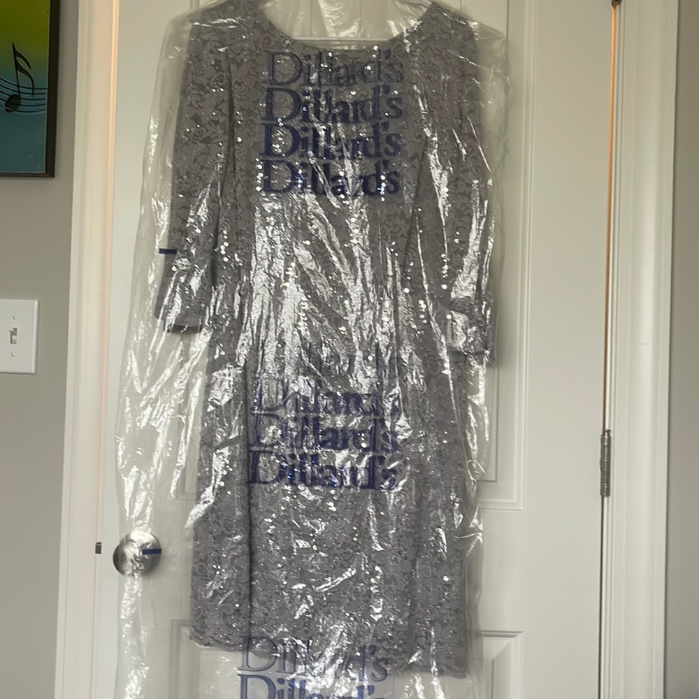 Silver Leslie Fay Dress
